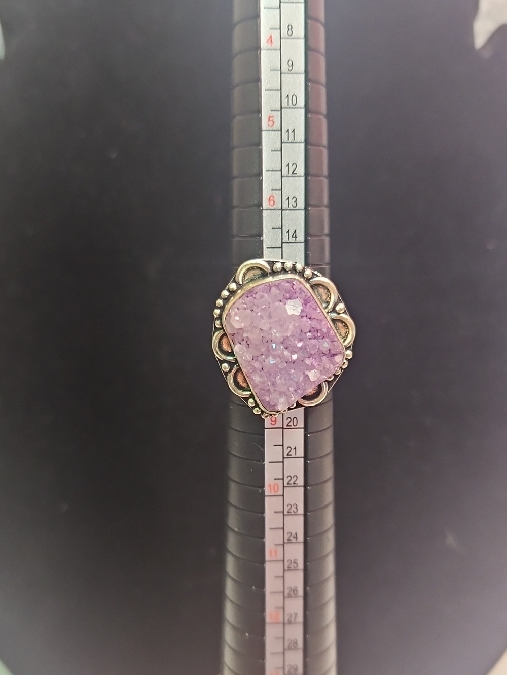 Purple Druzy Statement Ring - Women Jewelry